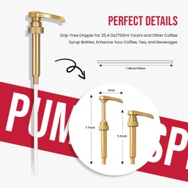 Strawberry Syrup for Coffee and Tea 25.4 Ounces Coffee Syrups and Flavors with Jimoco Pump Syrup Dispenser