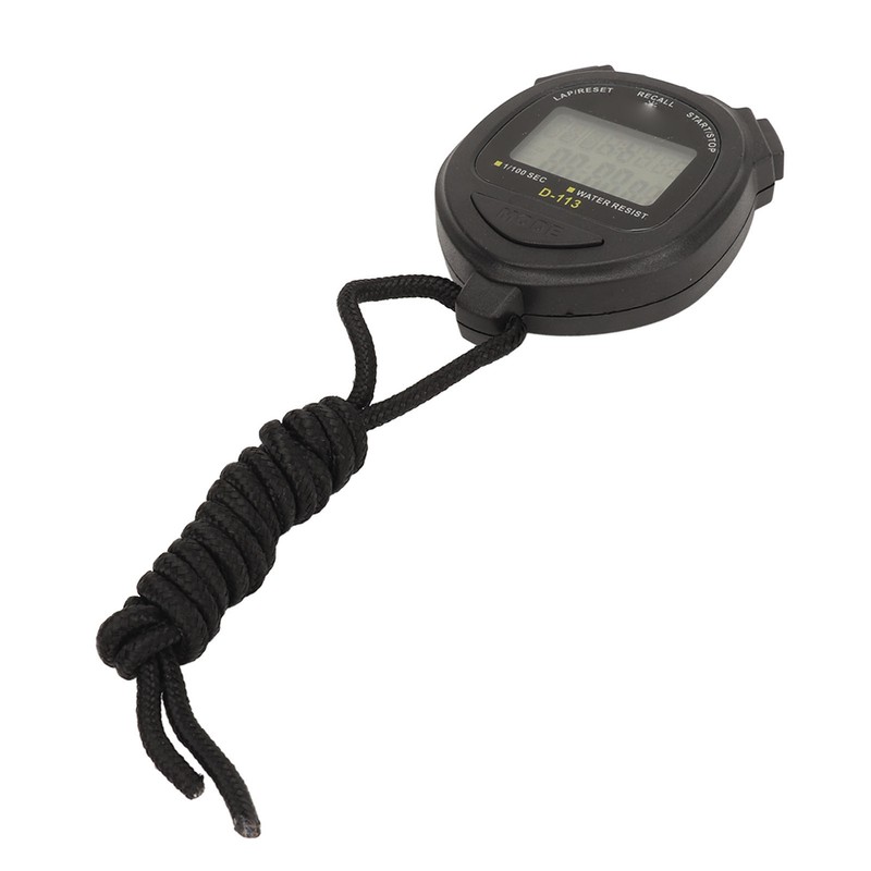 Digital Stopwatch 60 Lap Memory Split Sport Timer Waterproof with