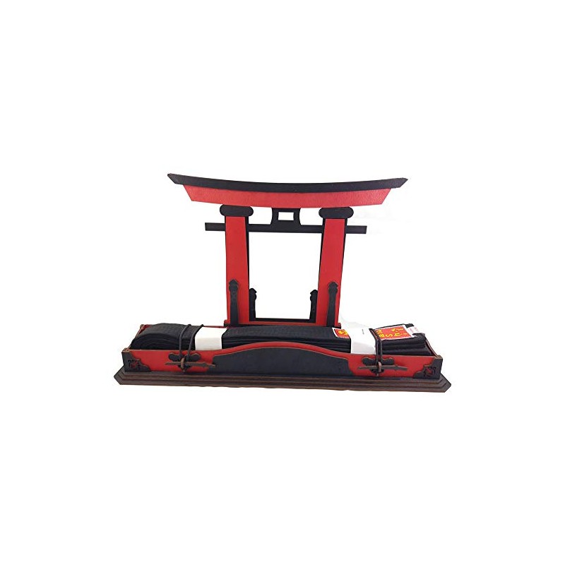 Tanno Design Budo Torii Black Belt - Wood - Red/Black