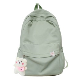 Eagerrich Aesthetic Backpack Cute Backpack School Supplies Laptop Bag for Teens Girls Women Students Solid Color