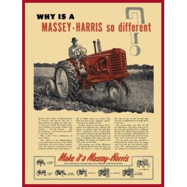 Massey Ferguson 1953 Massey Harris Tractor New Metal Sign: Model 44 - Make it a Massey!