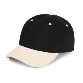 Baby Baesball Hat Toddler Baseball Cap Colorblock Cotton Girl Boy Sun Hats Adjustable Size Summer Spring Autumn for 6M-6Y Black White 2-6 Years