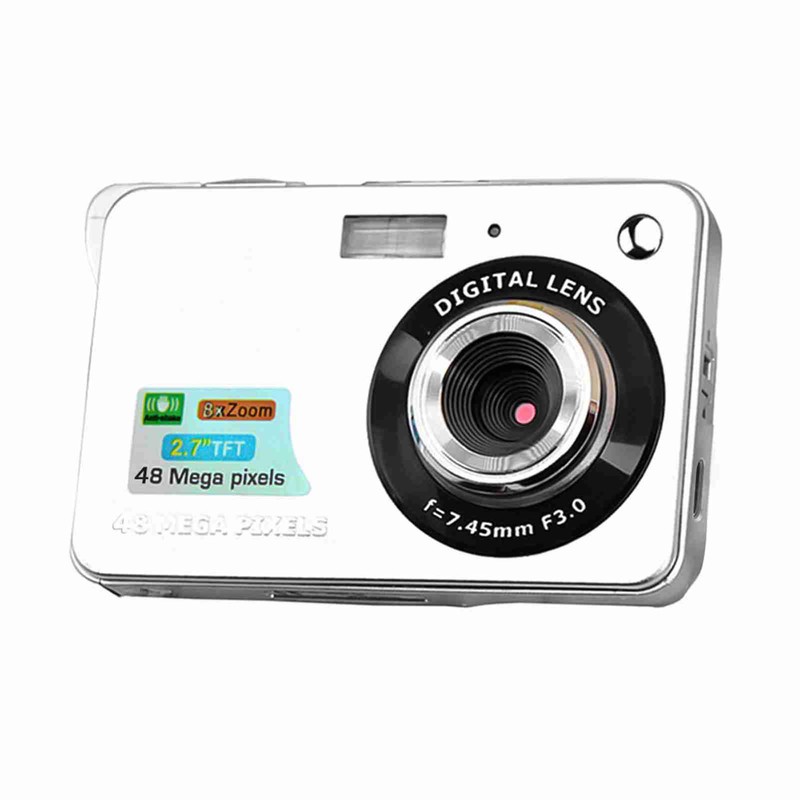 Digital Camera Mini Pocket Camera 48MP 2.7 Inch LCD Screen