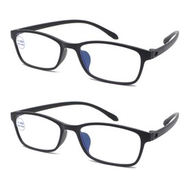 Computer Blue Light Blocking Reading Glasses Flexible Lightweight UV Protection Unbreakable Readers Anti Eyestrain for Women Men +1.75