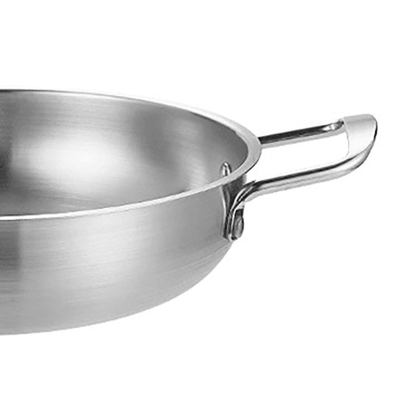 Stainless Steel Stockpot, 1350ml Induction Stock Pot Flat Bottom Skillet