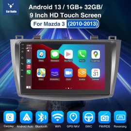 ESSGOO Apple Carplay For Mazda 3 2010-2013 Android 13 Car Stereo Radio GPS BT WIFI 32G