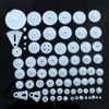 DFsucces Gear Gear Plastic Pack 72pcs Plastic DIY Pulley Set