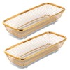 Buyer Star Stainless Steel Cutlery Drawer Organizer Pack of 6,