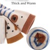 Exegawe Baby Non Slip Socks Winter 5 Pairs Kid Thick