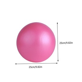 BESPORTBLE Balance Ball Set 25cm Fitness Yoga Ball Inflator Durable PVC Portable Easy to Use Random Color