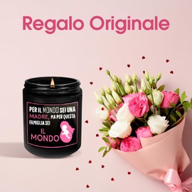 Idea Gift for Mom: Candela Gift with Messaggi, Idea for Compleanno Mamma, Gift Mamma Compleanno, Gift for Mamma, Festa Della Mamma - Regali Mamma Unici