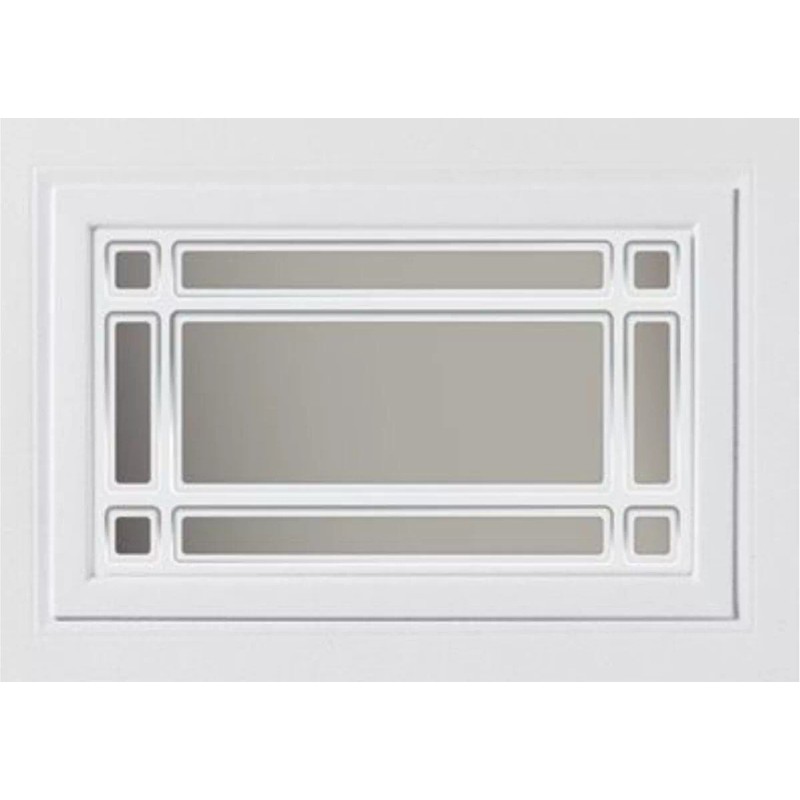 CLOPAY Prairie 510 Window Inserts /Short Panel Garage Door White