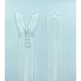 YKK Zip Plastic Teeth No. 5 Medium Coarse Separable (501 Pure White, 50 cm)