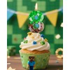 Number 8 Green Pixel Birthday Candle, 2.68 Inch Green Miner