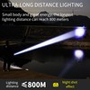 Ciwuzxs DT009 LED Flashlight Rechargeable, 1500 High Lumens Flash Light,