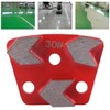3PCS Trapezoid Diamond Floor Grinding Pad Disc #30 Grit Metal