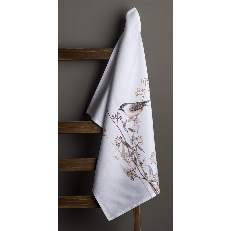Maison d' Hermine Meadow Florals Brown 100% Cotton Set of