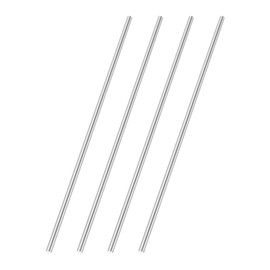 MECCANIXITY 4 Pcs Round Steel Rod 3.7mm Diameter HSS Lathe Bar Stock Tool 150mm Long for Shaft Gear Drill Lathes Boring Machine Turning Miniature Axle Cylindrical Pin DIY Craft Tool