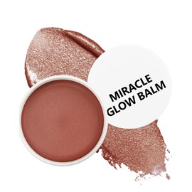 Multi Glow Balm,Miracle Glow Balm Tinted Face Creamy Blush for Cheeks Lip Eye,Hydrating Lightweight & Blendable Color,Shimmer Blusher Facial Makeup, ChristmasGift for Women Girl -03 Sheer Pink
