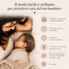 10 Bustine Corredino Neonato con Zip - Sacchetti Satinati Riutilizzabili