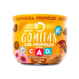 Gomitas Ajolo-Gomitas Ajolotius Propoleo, Equinácea y Vitaminas C, A y D3 (2-pack)
