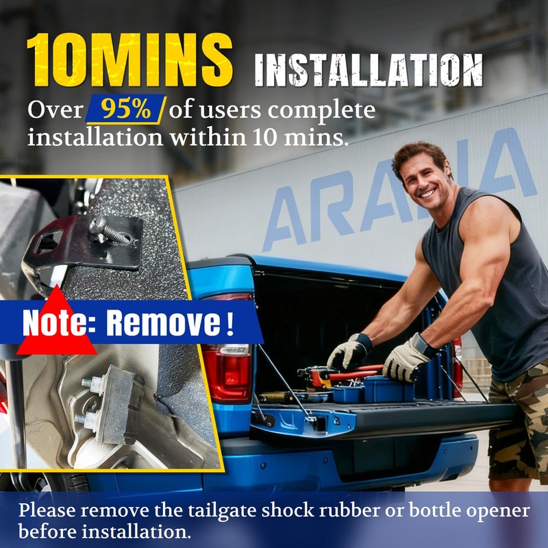 ARANA Tailgate Assist Shock for 2007-2019 Chevy Silverado & GMC