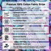 Soimoi Jelly Roll 40 Strip Assorted Bundle, Fabric Strips for