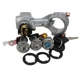 TTDYKX 4Pcs/Set Car Full Lock Cylinder Ignition Switch Starter Door Lock with Keys 99810-16G03 Compatible with Nissan D21 Pick-up