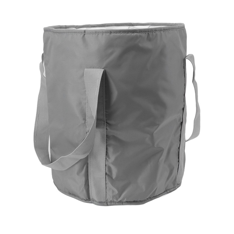Foldable Foot Tub Polyester Double Layer Collapsible Camping Bucket with