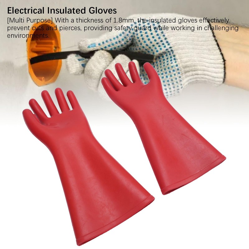 Insulated Electrician Gloves, Insulated Gloves Electrical Electrical Gloves, Rubber 12kv