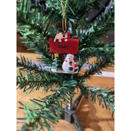 Unbranded Kurt Adler Snowman Christmas Tree Name Ornament Gary