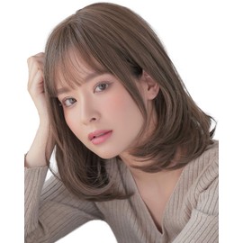 AQUADOLL Wig, Full Wig, Bob, Medium, Mellow Natural Bobdie, Bob Wig, Medium Wig, One Size Fits Most, SBR. See Through Brown wg325SBR