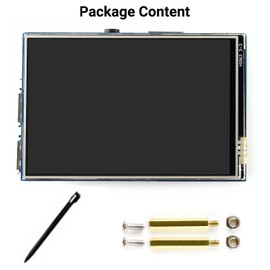 Waveshare 3.5inch Resistive Touch Display, Compatible with Raspberry Pi 5/4B/3B/Zero/Zero W/Zero 2W/Pico/Pico W/Pico WH, 480×320, IPS Screen, SPI