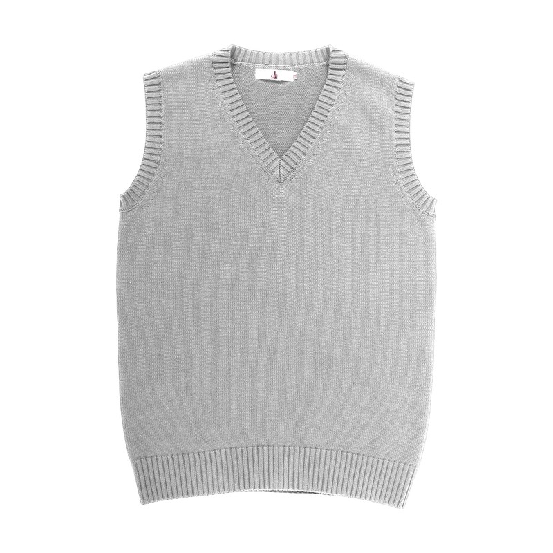 Formemory School Vest, Women's, Students, Uniform, Knit Vest, V-Neck, Knit