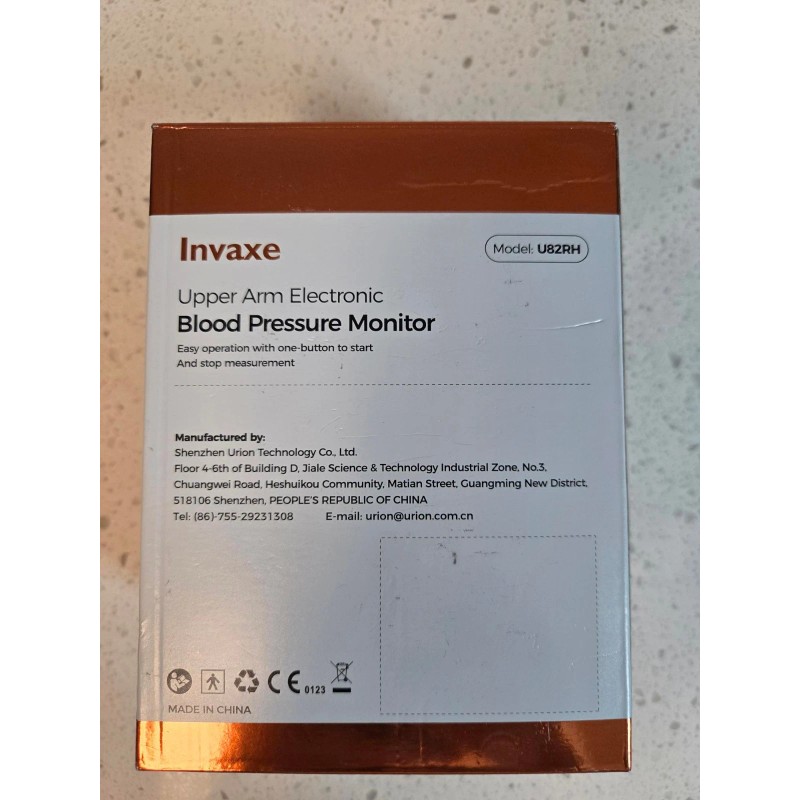 InvaxeUpper Arm Electronic Blood Pressure Monitor U82RH