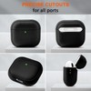 Teyomi Case Compatible with AirPods 4th Generation, Leather Touch Design