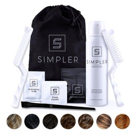 Simpler Hair Color Blond Mustache and Beard Upgraded Brush Kit with 3 Brushes Included for Precision Application - Gentle Beard Coloring for Gray Hair for an Effortless Natural Look