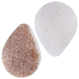 PARSA BEAUTY Konjac Face Sponge Clean & Peel Exfoliating Effect thanks to Walnut Shell Biodegradable, 100% Natural and Vegan