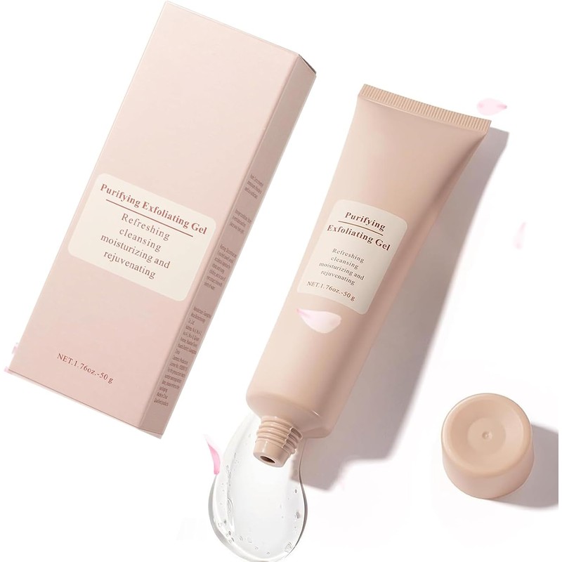 Gel Exfoliante Facial Purificante, Limpieza Suave para Rostro, Elimina Suciedad