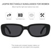 JASPIN Rectangle Sunglasses for Women Men Trendy Y2k Retro 90s