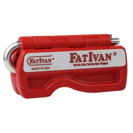 The Original FatIvan Fold Up Door Chock with Magnet - Red
