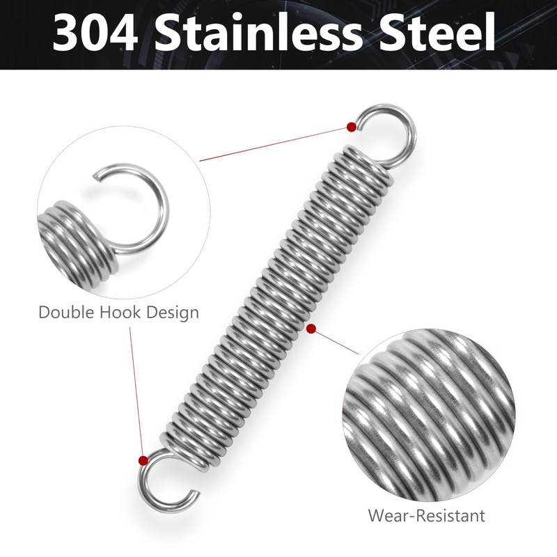 GUNGY Extension Spring 80mm Tension Spring With Dual Hook in