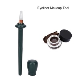 3pcs Eyeliner Makeup Tool, Waterproof Quick Eye Makeup Tool Long Lasting Eyeliner Gel Eyeliner Guide Wand, Green