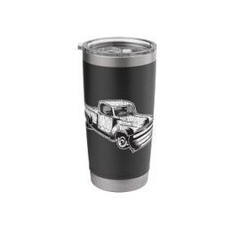Vintage Snow Plow Truck With Classic Winter Graphics Stainless Steel Insulated Tumbler