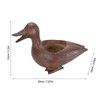 Duck Shaped Planter Resin Waterproof Decorative Animal Flower Pot for