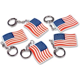 Llavero de la bandera americana, con llavero, accesorios para niños y niñas, 4 de julio