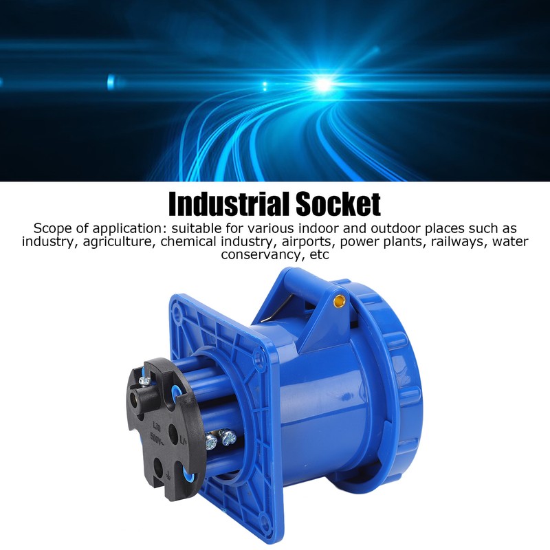 Waterproof Industrial Plug IP67 Compact Insulation 3 Cores Rubber Sealing