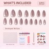Nude Press On Nails Almond - Cat Eye Press On