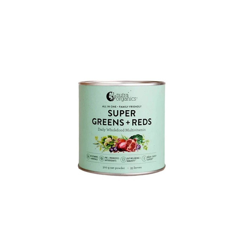 Nutra Naturals Super Greens and Reds, Watermelon Strawberry / 300g