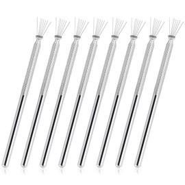 8 PCS Clay Scoring Tools, Stainless Steel Pottery Scoring Tool, Feather Wire Texture Tool for Pottery Sculpting Texturing Carving Modeling